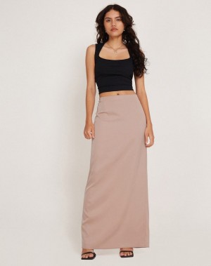 Women's Motel Rocks Layla Maxi Skirts Pink | TPO8742TD