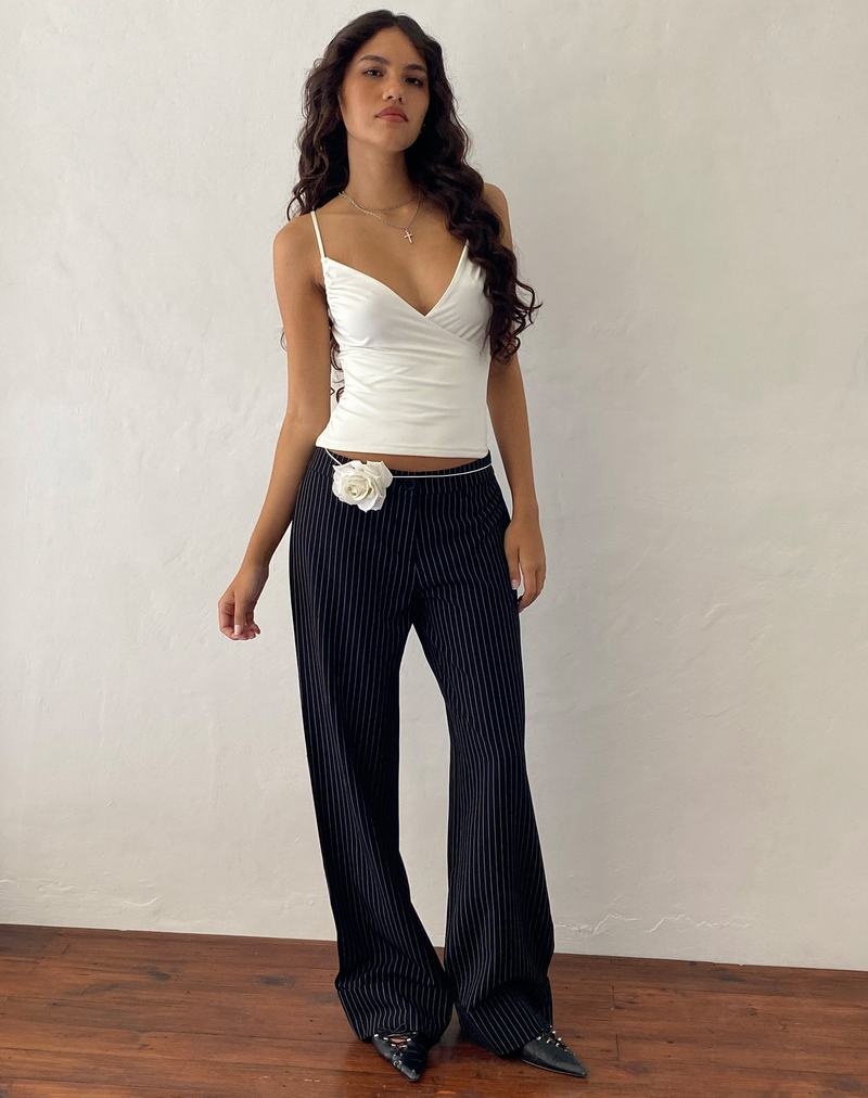 Women's Motel Rocks Abba Low Rise Trousers Black | NAK4895JZ