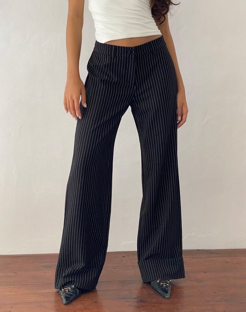 Women\'s Motel Rocks Abba Low Rise Trousers Black | NAK4895JZ