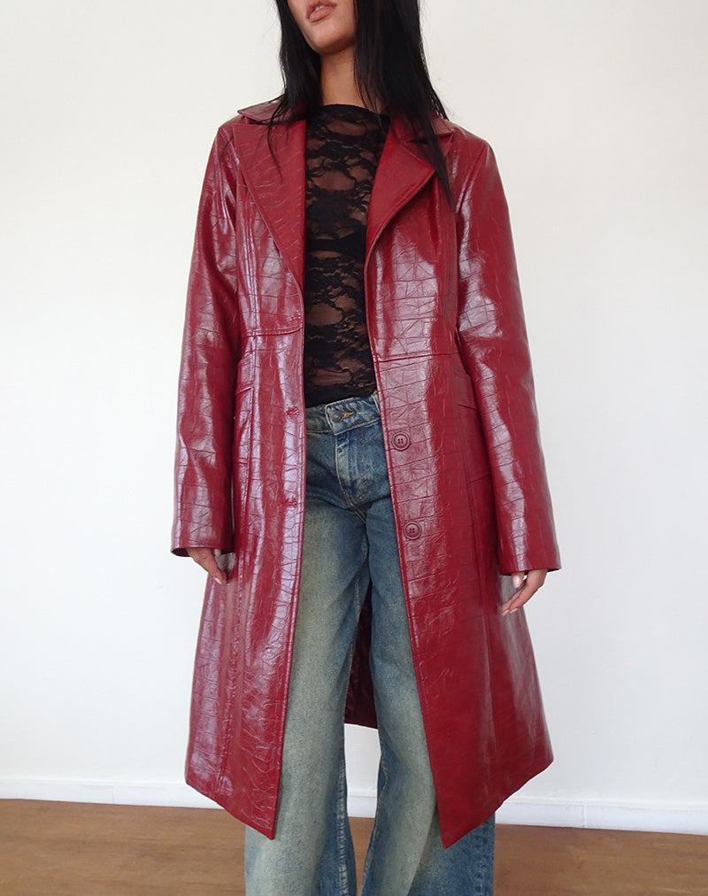 Women's Motel Rocks Abigail Coats Red | WNQ1287QZ
