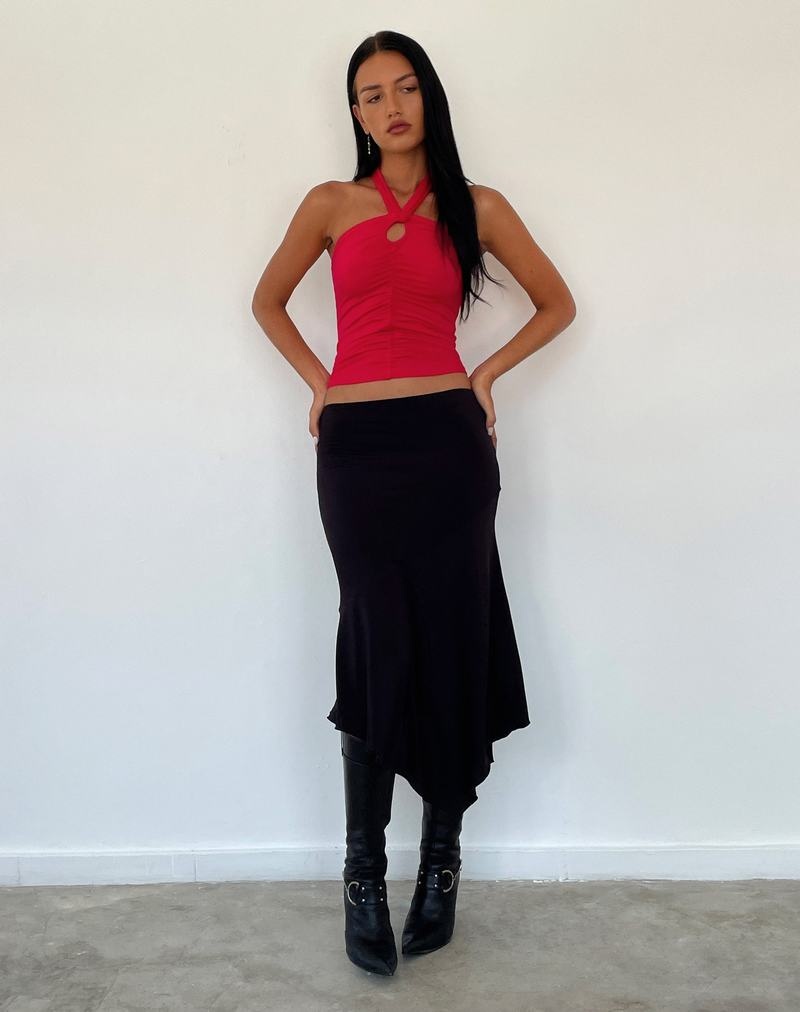 Women's Motel Rocks Audrey Halterneck Vest Red | SCA2557YO