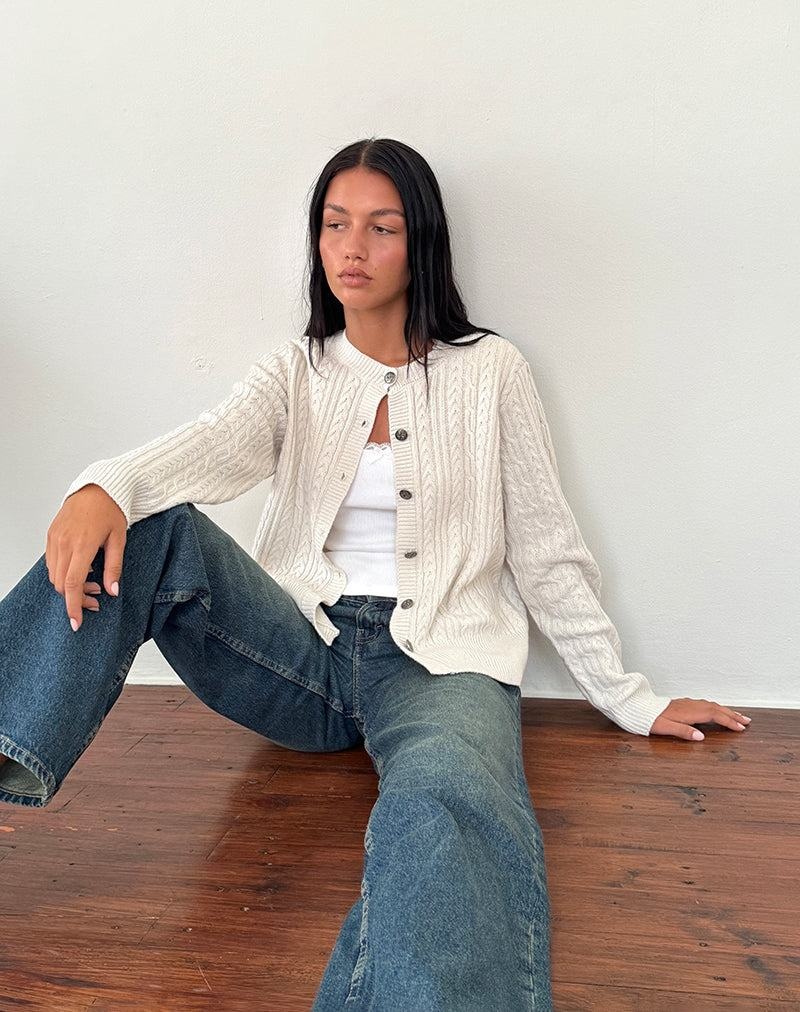 Women's Motel Rocks Bavana Cardigan White | GTE6589XH