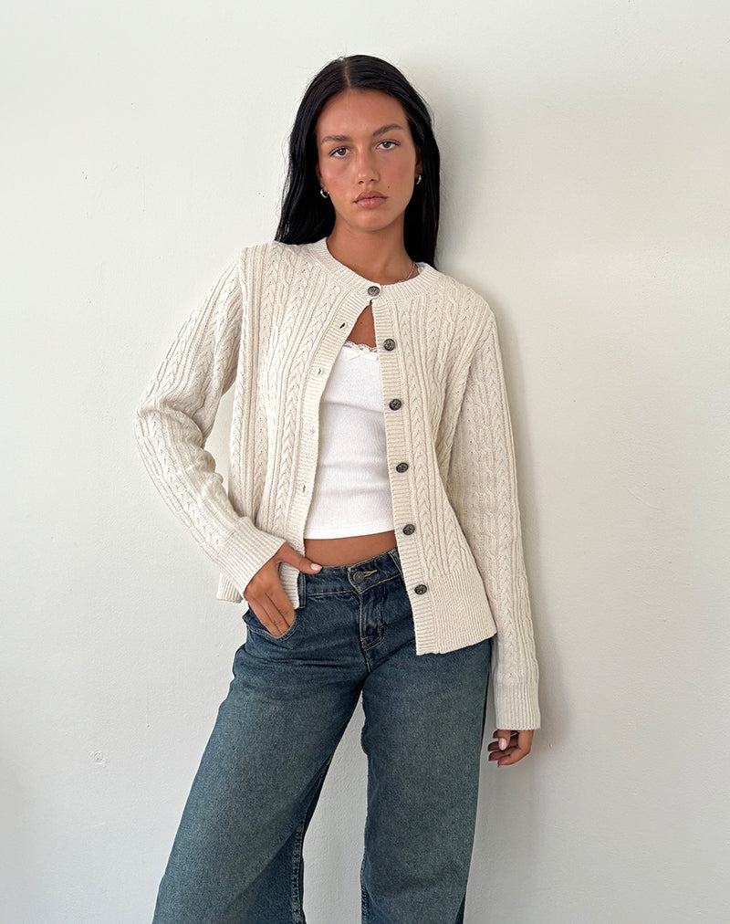 Women\'s Motel Rocks Bavana Cardigan White | GTE6589XH