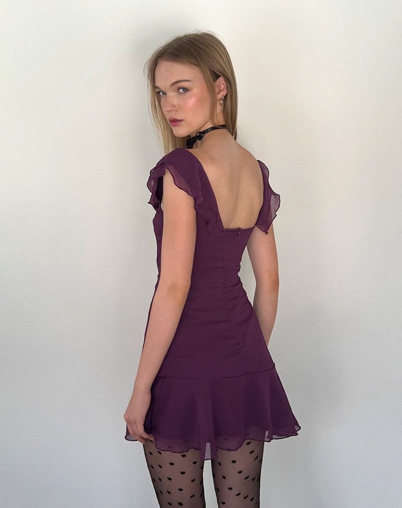 Women's Motel Rocks Binita Mini Dress Purple | JVK9520BF