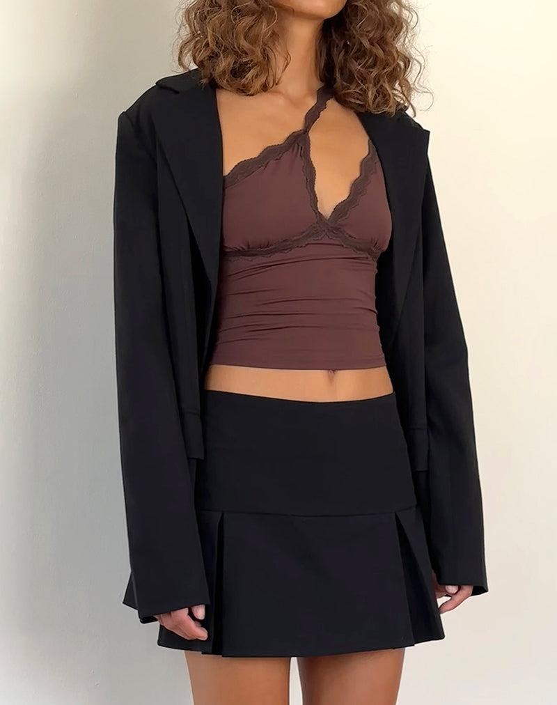 Women's Motel Rocks Carolina One Shoulder Vest Brown | PCS1054LY