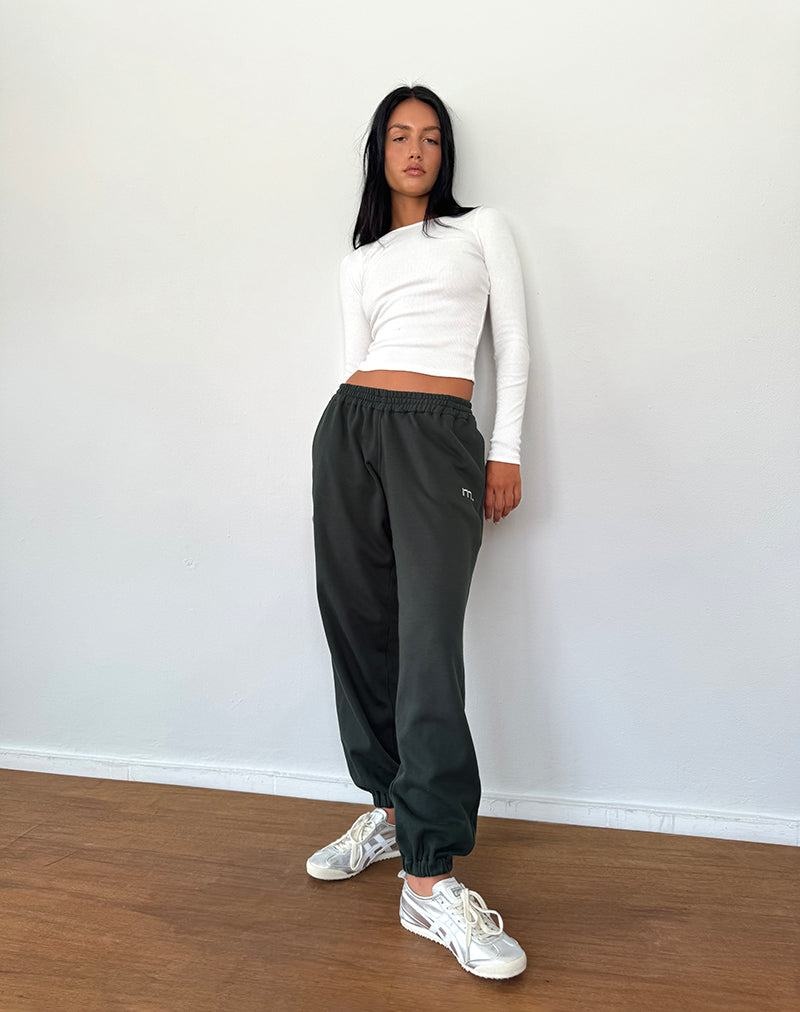 Women's Motel Rocks Em Joggers Green Light Grey | QZW1184ZA