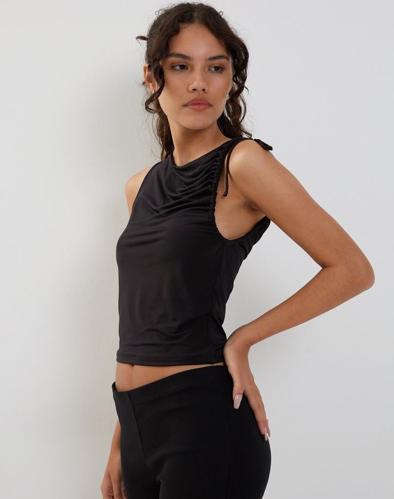 Women's Motel Rocks Hagne Top Vest Black | RTI2873JM