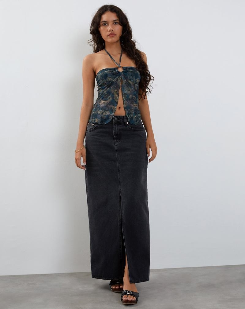 Women's Motel Rocks Janar Halterneck Vest Blue | ELM7865LG