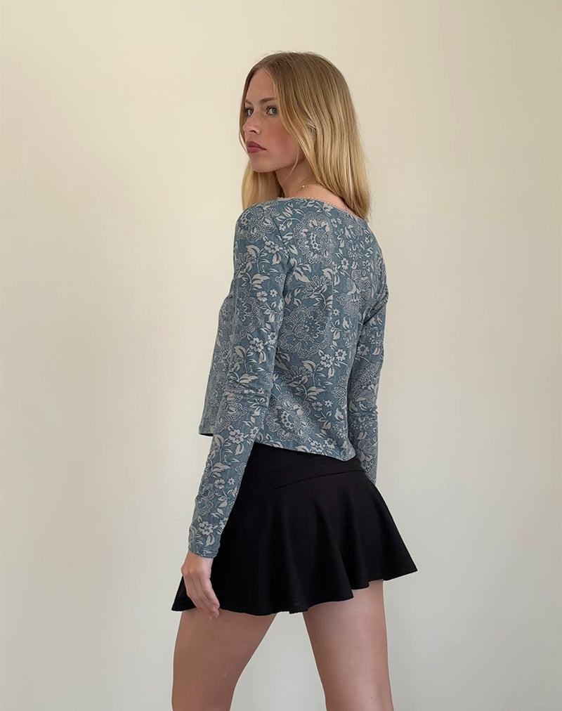 Women's Motel Rocks Libby Cardigan T Shirts Blue | QYQ1827AH
