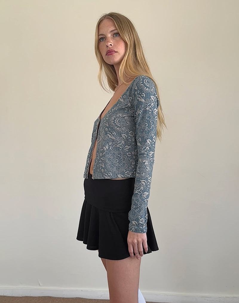 Women's Motel Rocks Libby Cardigan T Shirts Blue | QYQ1827AH