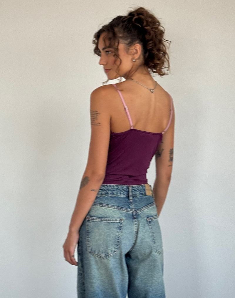 Women's Motel Rocks Marjorie Strappy Vest Purple | WGQ9954NS