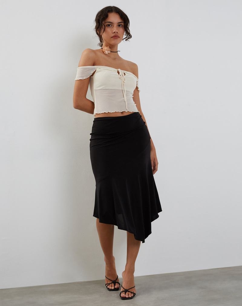 Women's Motel Rocks Nabil Bardot Vest Cream White | VMT2020IE