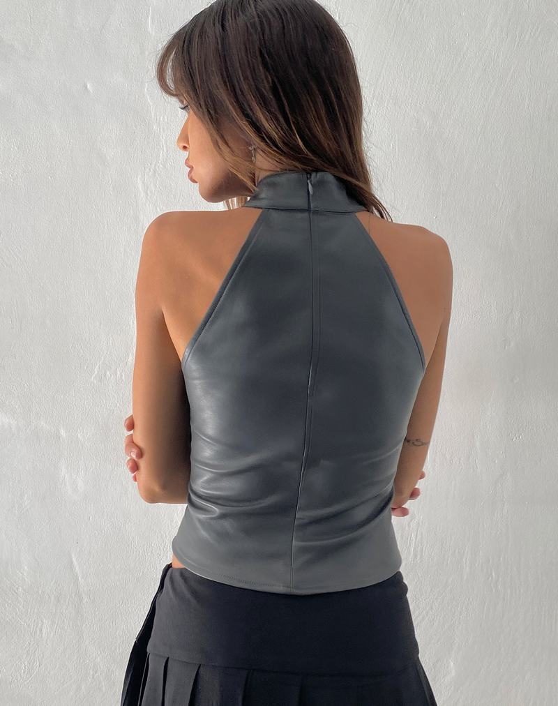 Women's Motel Rocks Noena High Neck Vest Grey | YMT450EZ