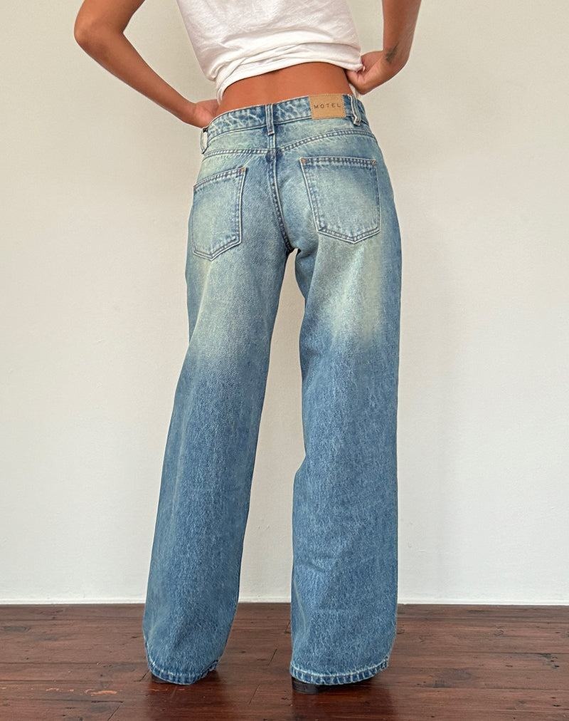 Women's Motel Rocks Roomy Extra Wide Low Rise Jeans Green | QAP10084ES