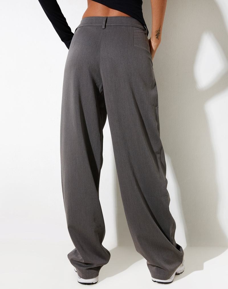 Women's Motel Rocks Sakaria Wide Leg Trousers Grey | BXJ784BI