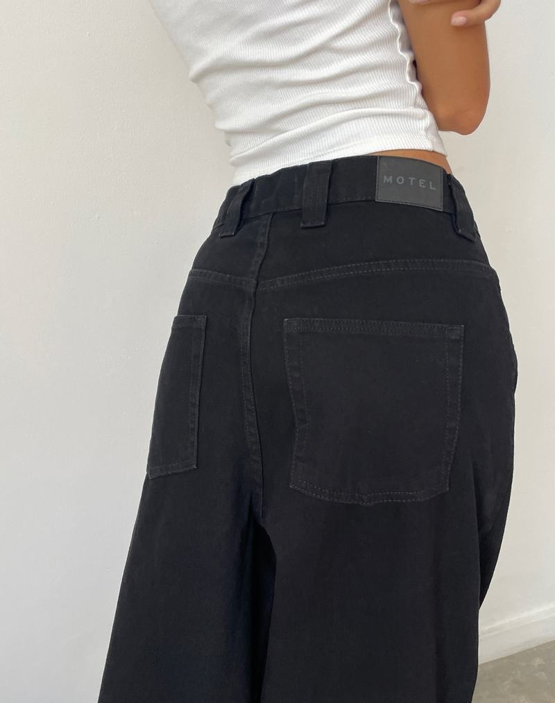 Women's Motel Rocks Skater Low Rise Jeans Black | CQE3272ZA