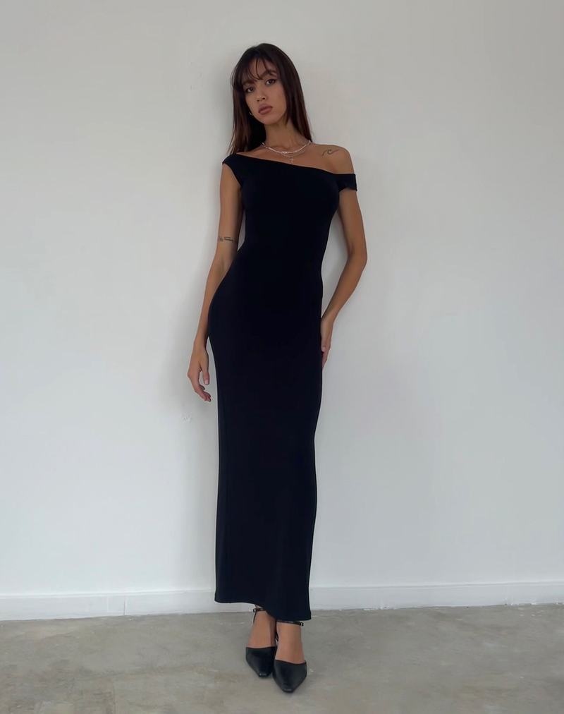 Women\'s Motel Rocks Tehyun Maxi Dress Black | QGZ8023TG
