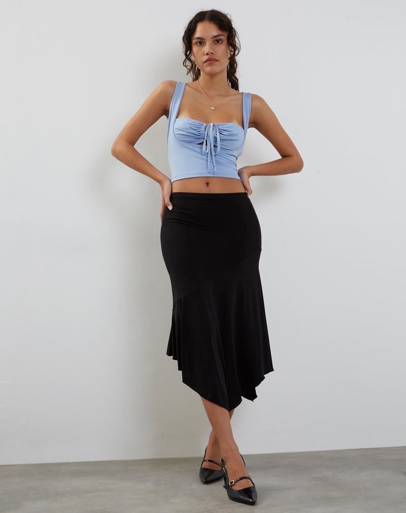 Women's Motel Rocks Ulani Cropped Tops Blue | NYN9380KG